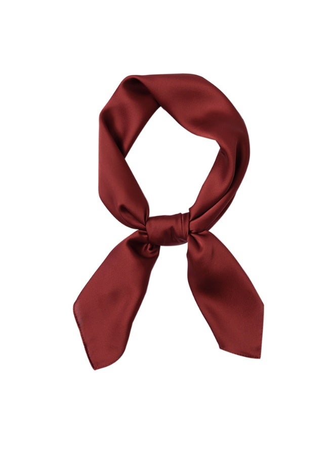 Women Girls Scarf Square Neck Scarf Handkerchief Retro Satin Ribbon Scarf - Image 3